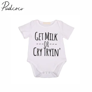

Pudcoco Short Sleeve O-Neck Pullover Summer Fashion Hot New Newborn Infant Baby Boy Girl Romper Jumpsuit Clothes Outfits 0-18M