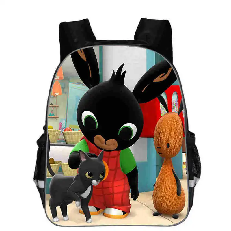 same as picture Детская одежда с персонажами из мультфильмов Детская футболка с кроликом Бинг рюкзак с принтом школьные для мальчиков для девочек детский школьный рюкзак с героями мультфильмов для маленьких девочек рюкзак для детского сада сумка - Цвет: same as picture