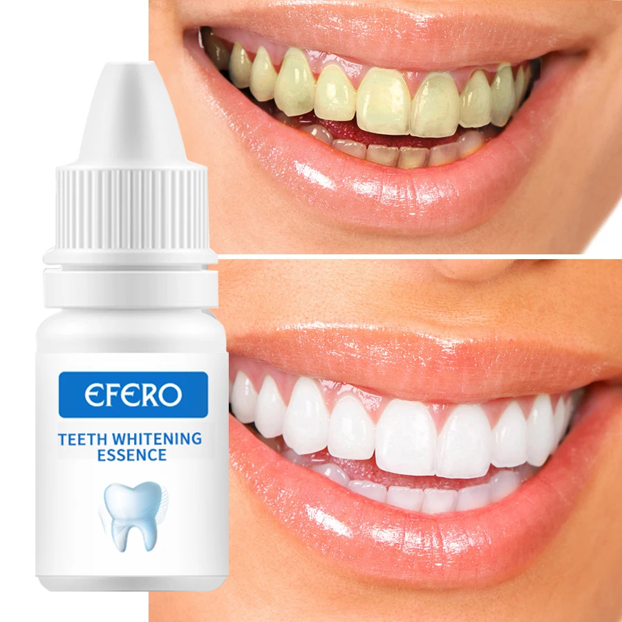 EFERO белая отбеливающая пудра с эссенцией гигиена полости рта Чистящая сыворотка удаляет зубные пятна Отбеливание зубов стоматологические средства
