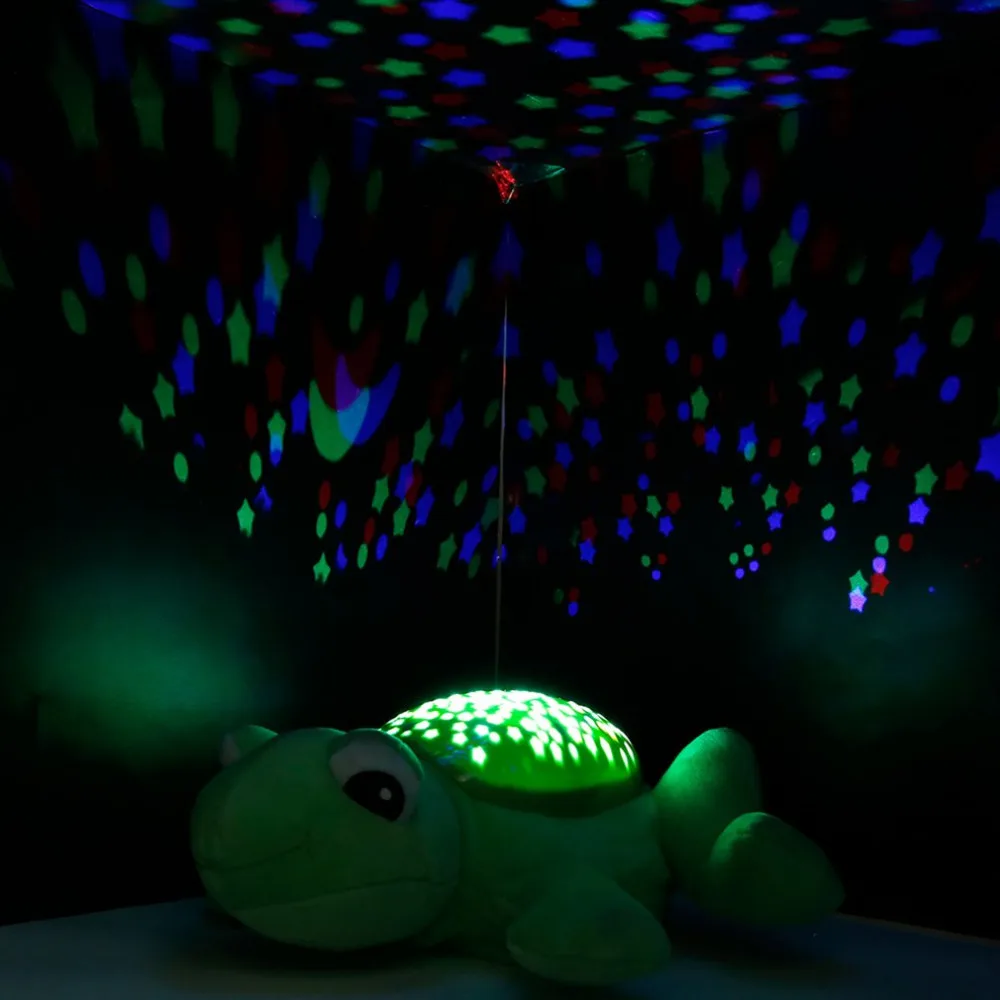 

Children Animal Projection Lamp Plush Toys Dreamy Starry Star Light Dolls Toys Projector With Music for Baby Infant Sleep