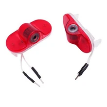 2 Pcs DIODO EMISSOR de Luz Logotipo Porta Do Carro Projetor Laser Cortesia Lâmpada Lâmpadas para Skoda