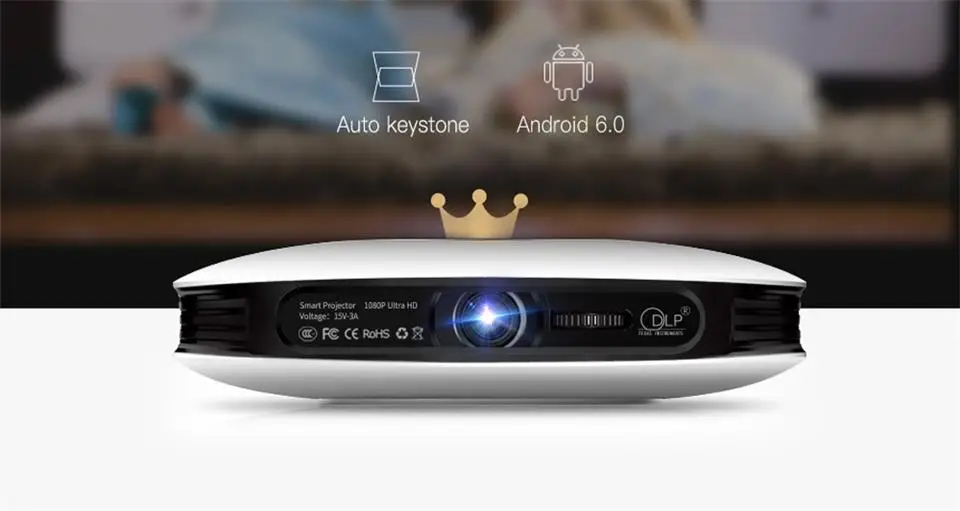 WZATCO Full HD 1080P 4K светодиодный активный мини DLP 3D проектор Android Smart wifi 12000 мАч аккумулятор домашний кинотеатр Cinem проектор