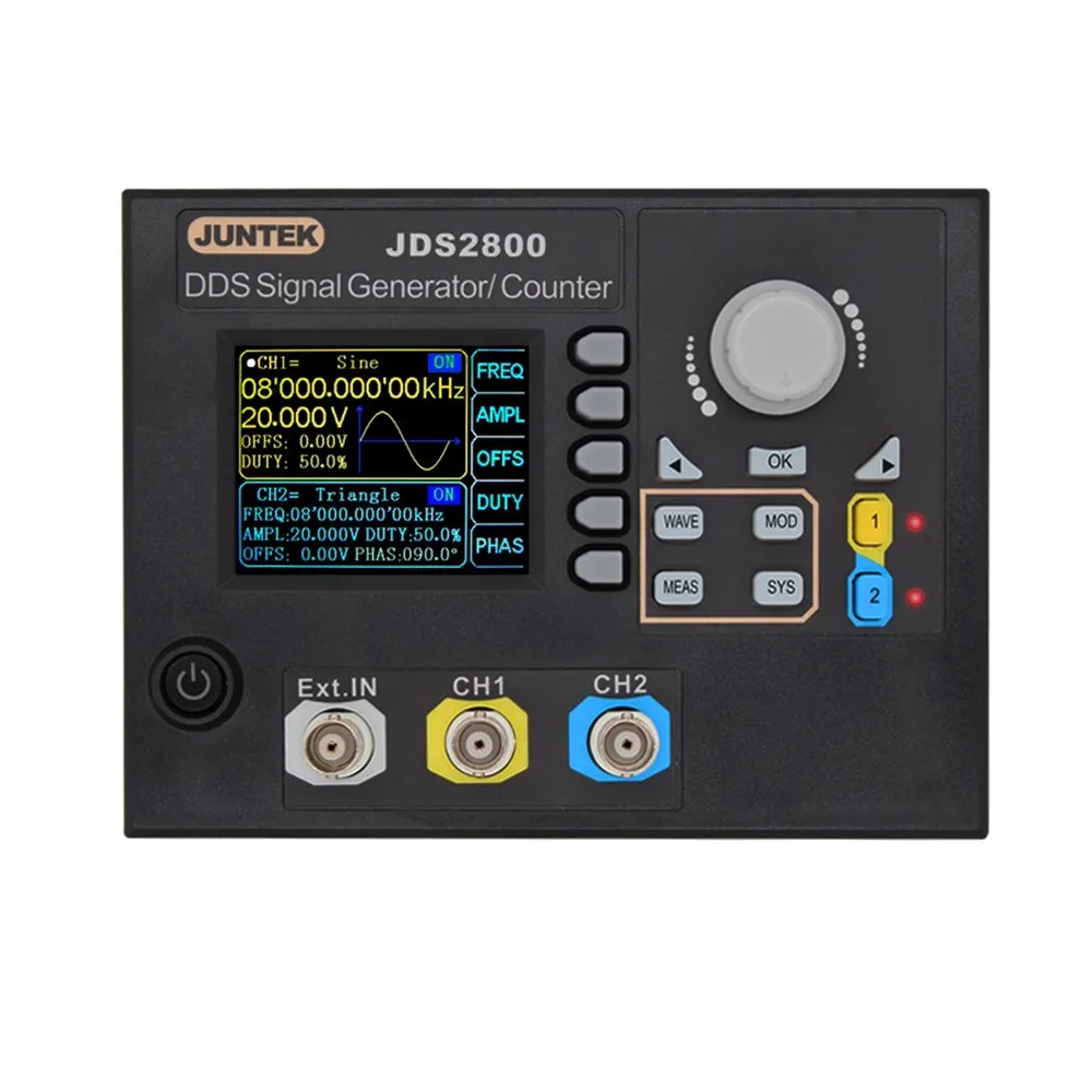 JUNTEK DDS генератор сигналов JDS2800 40M 40 МГц цифровой двухканальный произвольный