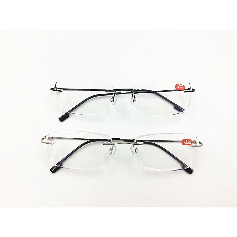 Teile Titan Freies Speicher Randlose 1 6 Ultraleicht 00 10 Rahmenlose Verschiffen Lesebrille Myopie Flexible los 0 Gläser nwzHn