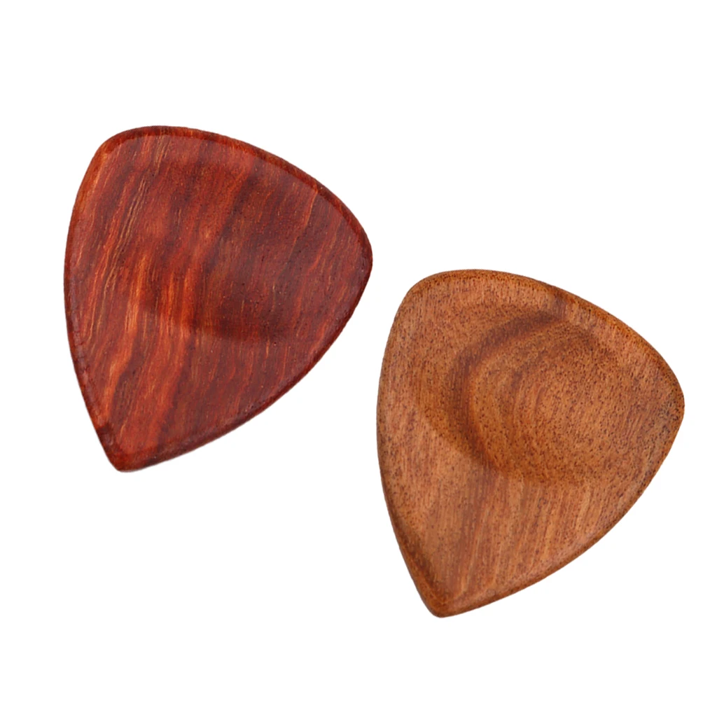 

2pcs Handmade Guitar Pick Wood Pick for Guitar Bass Mandolin Banjo Accessory