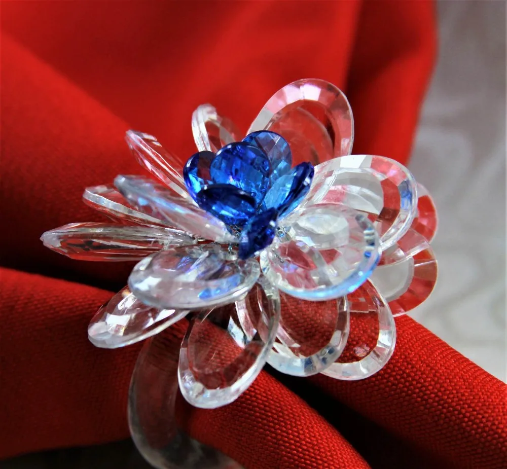 qn17061203 acrylic flower napkin ring wedding decoration ring and
