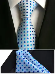 QXY Мужская Мода рулевой Набор dot pocket square Мужские галстуки бизнес полиэстер шелковый галстук платок T067