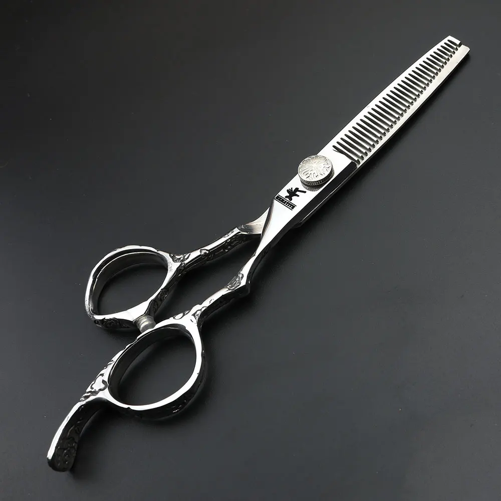 Professional hairdressing scissors japanese design 6 inch hairdressing scissors Black and white hairdresser hair clippers set Professional hairdressing scissors japanese design 6 inch hairdressing scissors Black and white hairdresser hair clippers set