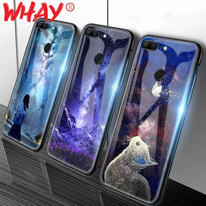 Стеклянный чехол для Huawei Honor 9 Lite силиконовый P20 Pro Mate 10 20 Nova 3 3i 7A P Smart Y6 2018 |