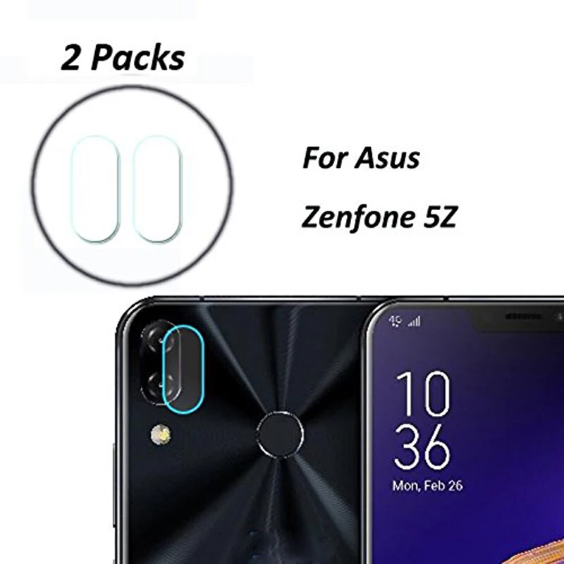 2X HD прозрачная защитная пленка для объектива камеры Asus Zenfone 5 2018 5Z ZS620KL 5Q 5Lite ZC600KL 3