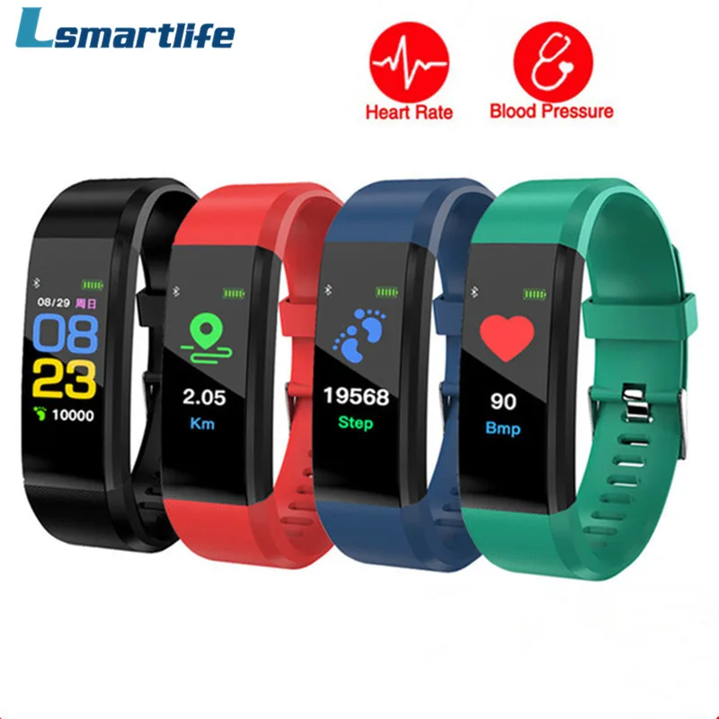 

ID115Plus Smart Wristband Bluetooth Heart Rate Monitor Fitness ID115 Plus Smart Bracelet For Android IOS Xiaomi Huawei Phone