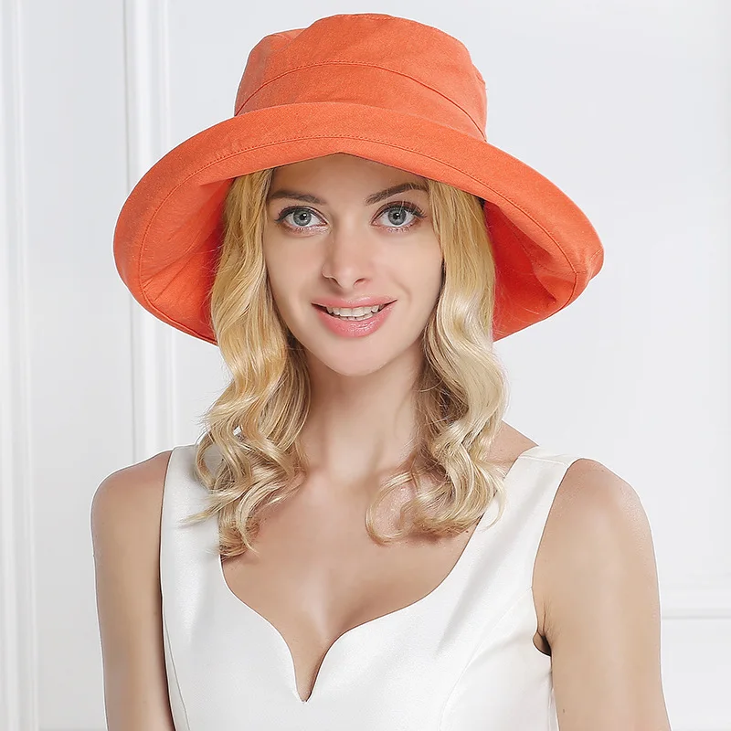 الصيف للطي قبعة الحماية من الشمس المرأة السفر الترفيه ظلة واقية من الشمس القبعات الشاطئ الإناث مكافحة الأشعة فوق البنفسجية قناع كاب H6854