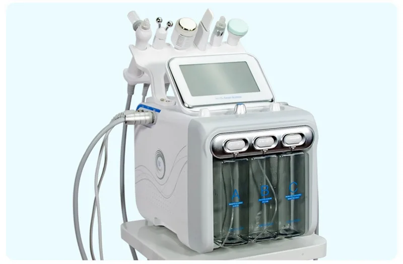 6 In 1 H2O2 Hydra Dermabrasion BIO Lift Spa Facial Machine Hydro Microdermabrasion Facial Machine Water Qqua Peel Cold Hammer