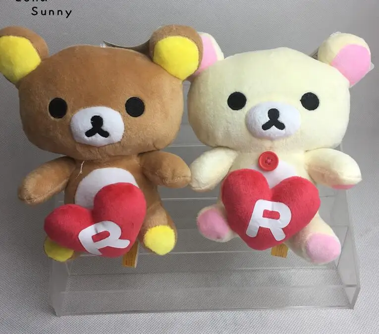 2 шт./лот смешанные стили Медведь Rilakkuma, плюшевый игрушка, Свадебные/вечерние/компания юбилей рекламные Rilakkuma Медведь Подарки Игрушка - Цвет: Золотой