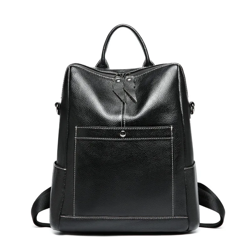 

Nesitu New Fashion Black Real Skin Genuine Leather Cute Women Backpack Female Girl Backpacks Ladies Shoulder Bag M0974