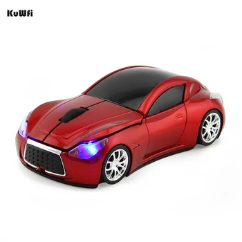 

KuWFi Wireless Mouse Optical Mouse 1600DPI Sports Car Shape Mouse Gamer Cordless Computer Mice For PC Laptop Gaming