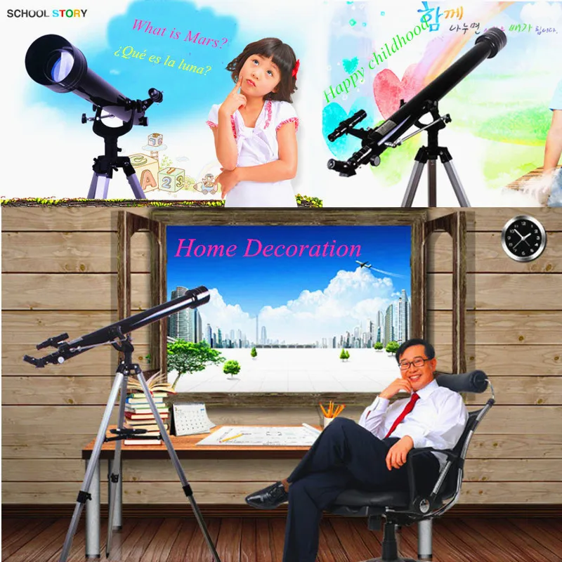 المهنية HD 675 مرات كبيرة الفلكي تلسكوب التخييم مناظير العدسة مع ترايبود طويلة المدى أحادي قوية
