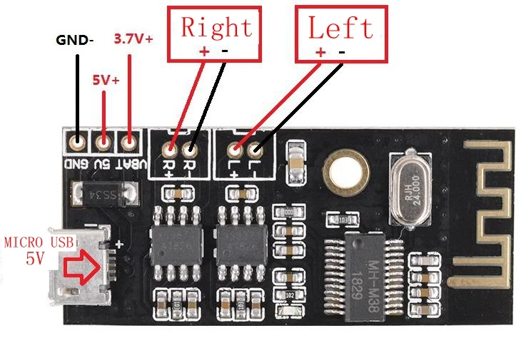 MH-MX8 MP3 декодер плата Bluetooth 4,2 аудио модуль стерео DIY Kit Refit Lautsprecher Hohe Fidelity HIFI