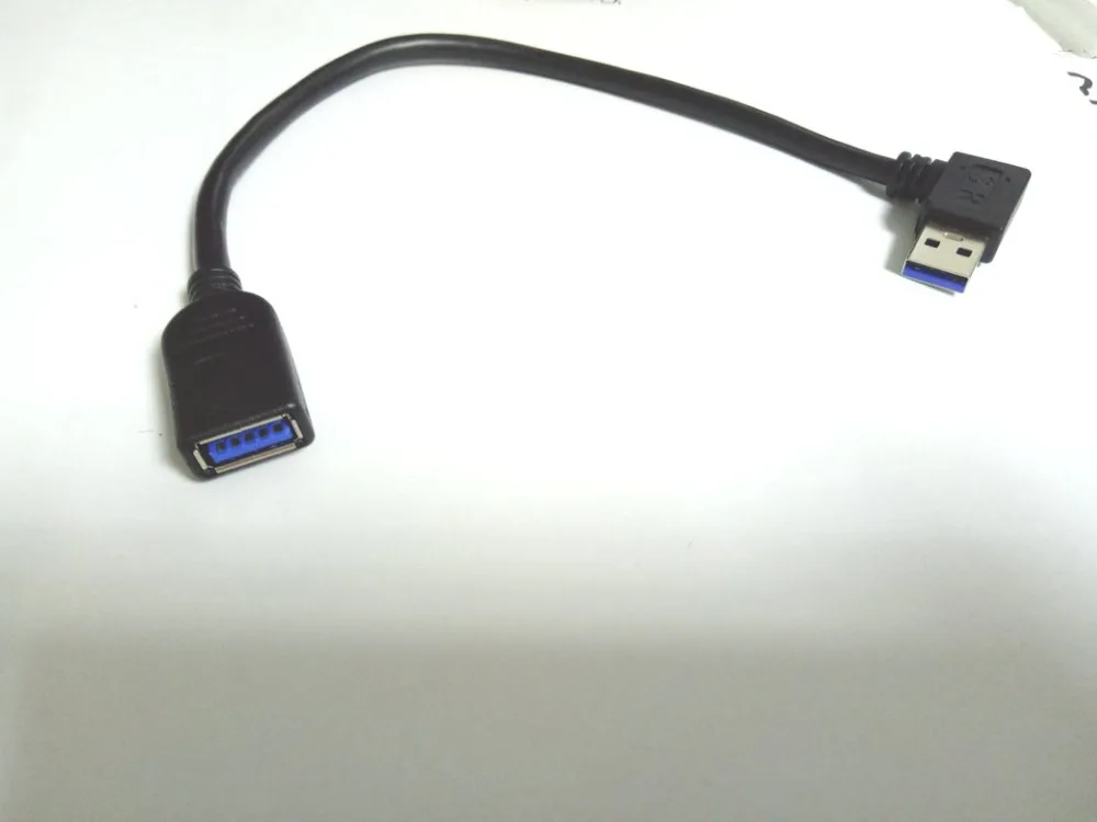 10 шт. Новый Удлинительный Кабель USB 3 0 штекер гнездо под углом 16 см|male to female|male malemale
