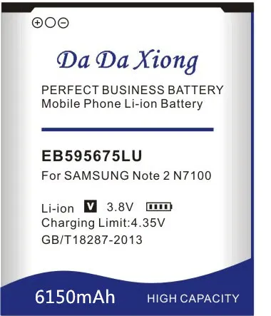 6150 мА/ч, EB595675LU Батарея для samsung Galaxy Note 2 N7100 E250 LTE N7105 N7102 T889 L900 Verizon i605 телефон Батарея
