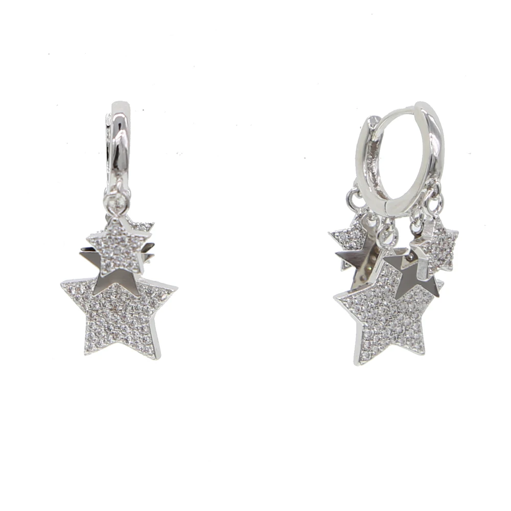 brass star earring H (4)