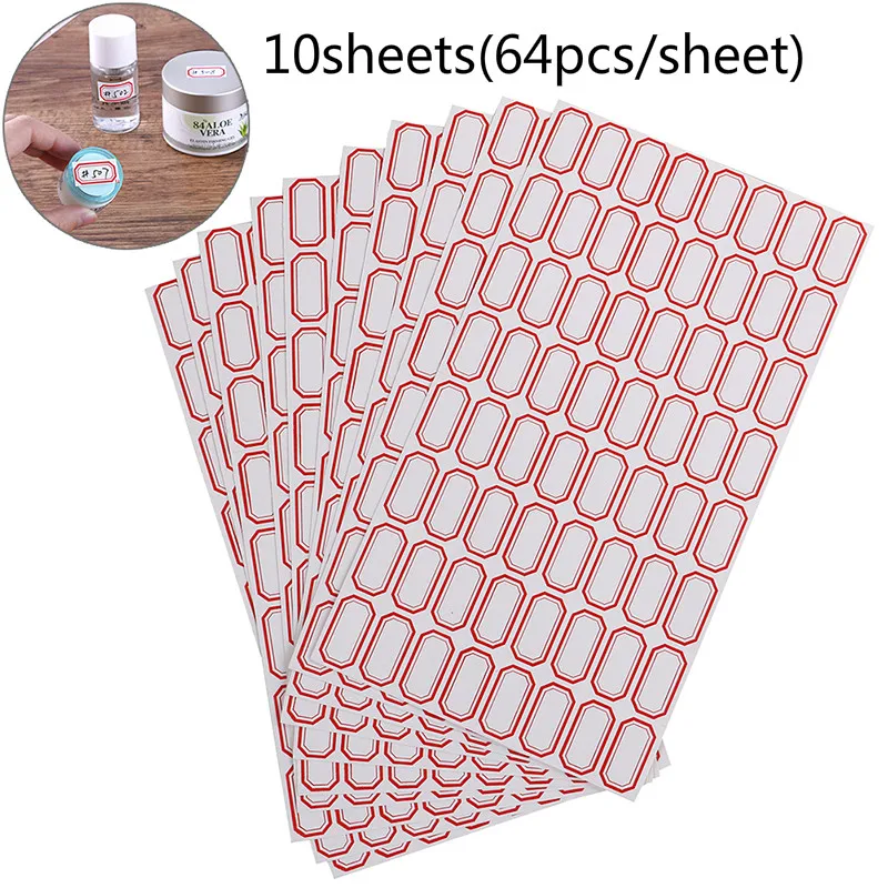 Stationery Label/Sticker White Label Write Name Sticker Blank Sticker