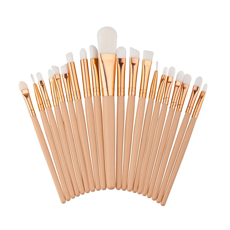 

15/20pc Makeup Brushes Set Pro Eyebrow Lip Eyeliner Foundation Eyelash Eye Brush Professional Comestic Tool Make Up Kit (OS0524)