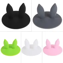 Пылезащитная силиконовая Волшебная крышка с кроличьими ушками, силиконовая крышка с теплоизоляцией, крышка для чашки, крышка для питьевой чашки, аксессуары