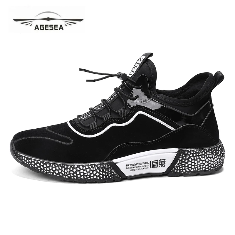 

AGESEA new spring and autumn men's casual shoes low to help black high quality men's shoes comfortable fashion men's shoes -L771