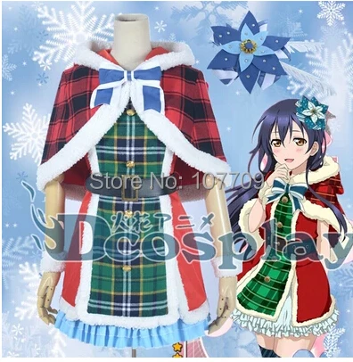 Liefde Live! School Idol Project Sonoda Umi Vrouwen Cos Anime Cosplay Kostuum Kerst Lolita Jurk Rok Liefde Live! School Idol Project Sonoda Umi Vrouwen Cos Anime Cosplay Kostuum Kerst Lolita Jurk Rok