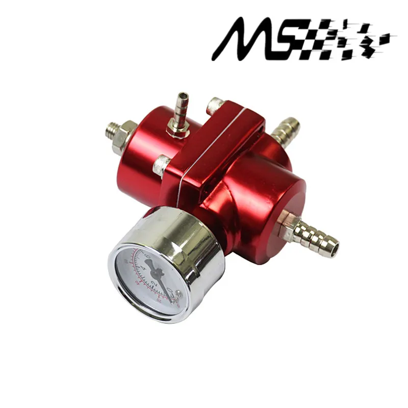 Universal-JDM-Adjustable-FPR-Fuel-Pressure-Regulator-0-140-PSI-Gauge-Gas-Hose-Kit-Red-Blue