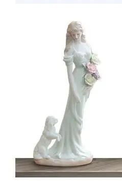  Western beauty creative character home articles ceramic crafts modern girl sitting room decoration  - 32807744626
