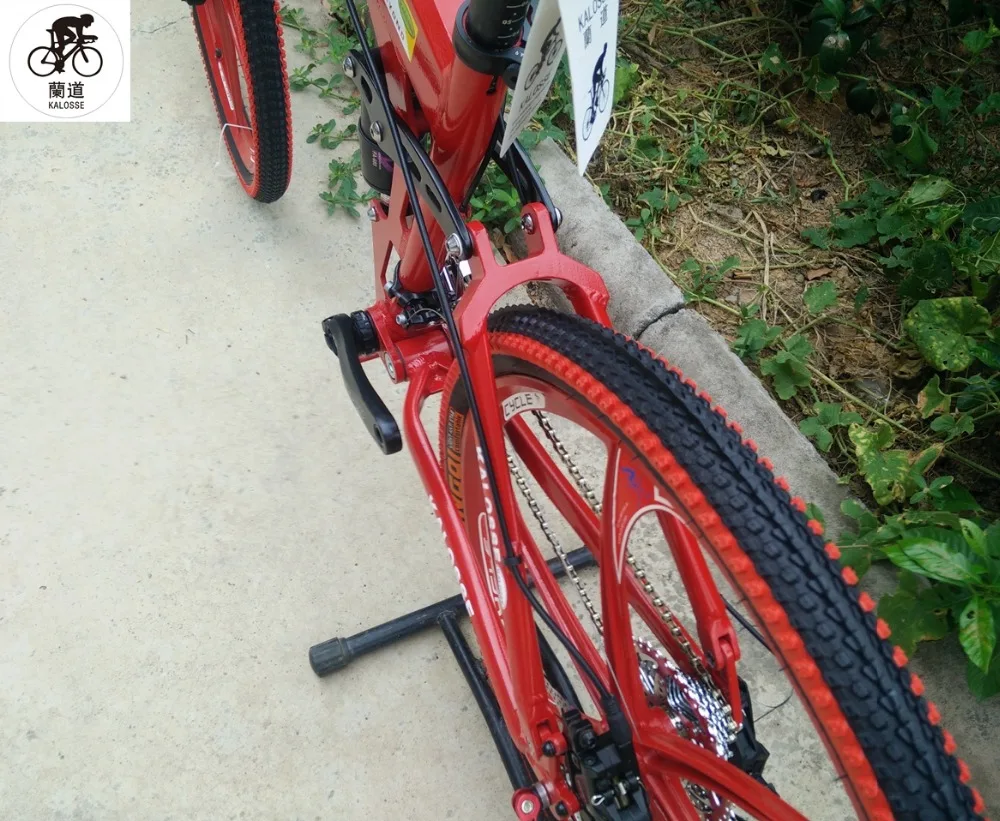 Flash Deal Kalosse  M610  six spokes  bikes   tyre dirt bike  30 speed  folding  mountain bike bicycle , 26*17inch, 14