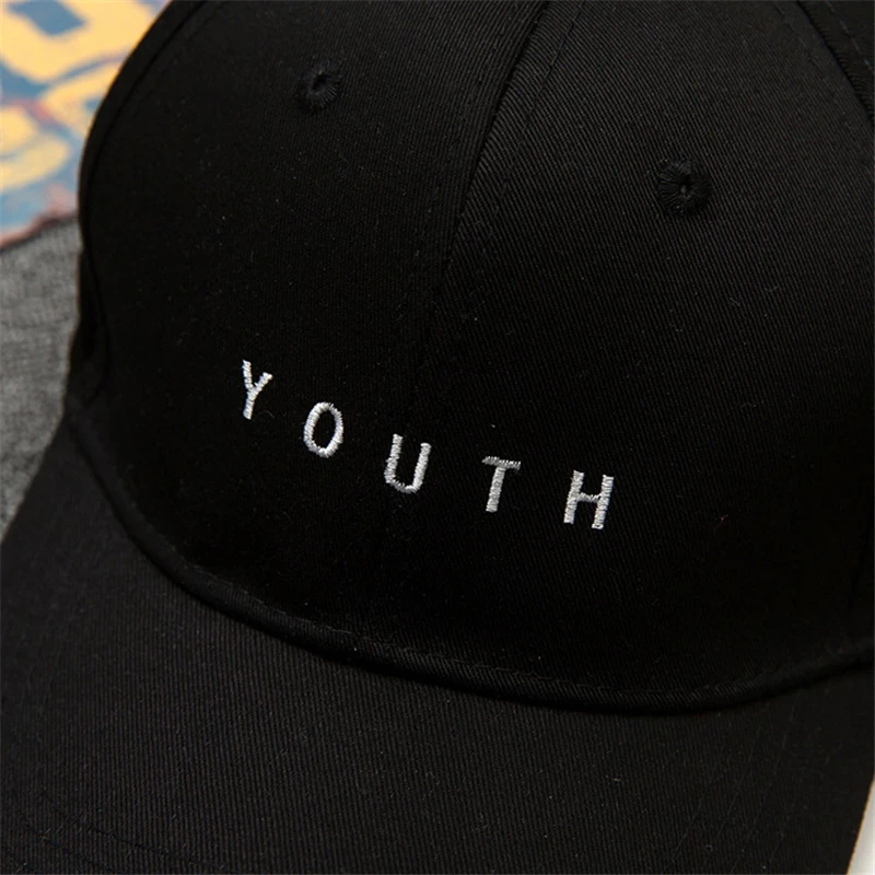 Summer Baseball Cap New Cotton Women Man Hat Youth Letter Print Embroidery Unisex Mens Hats Snapback Hip Hop Hat Team DIY