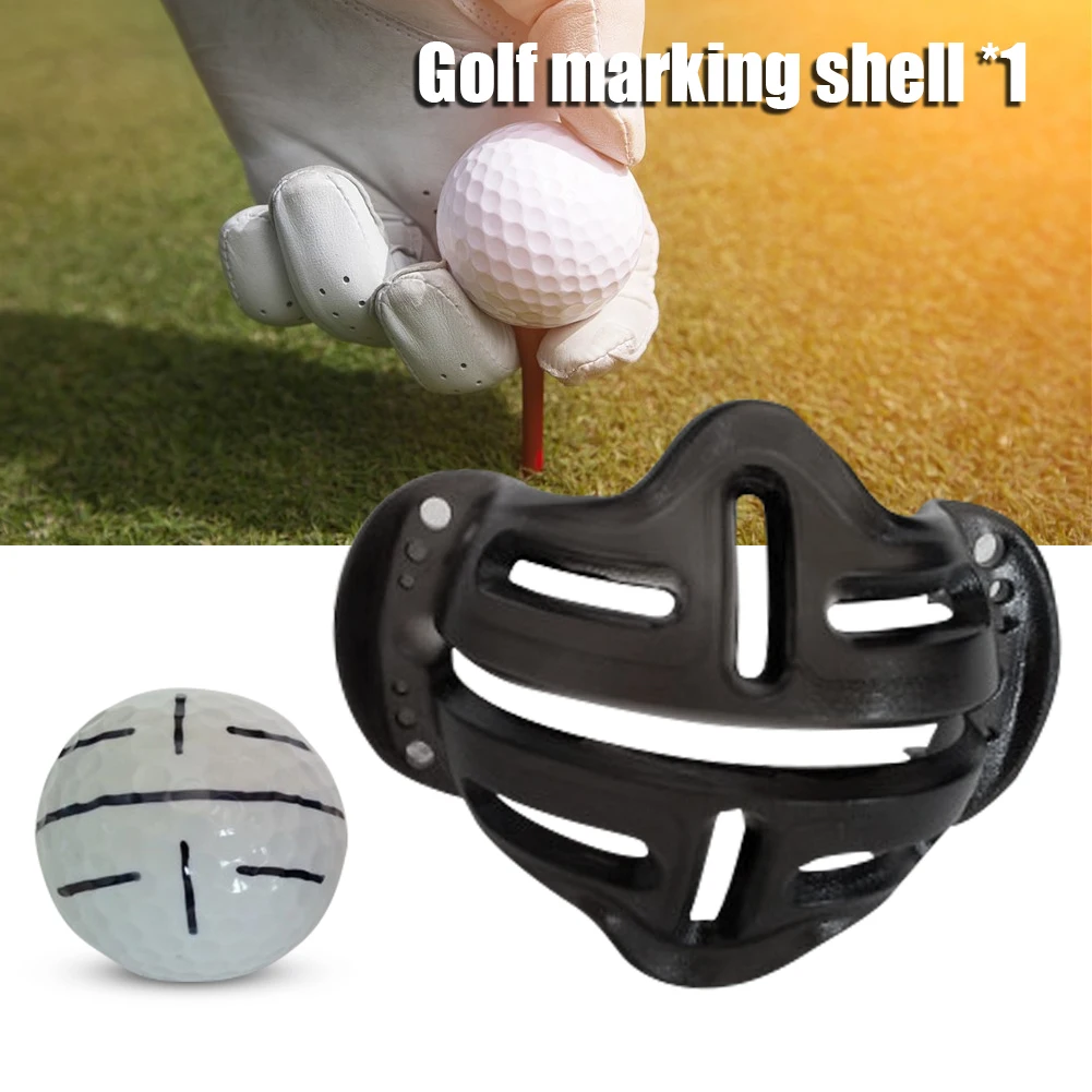 Новый мяч для гольфа выравнивания линии маркера Знаки шаблон-схема шаблон линейный бип позиционирования шаровой Марк Выравнивание