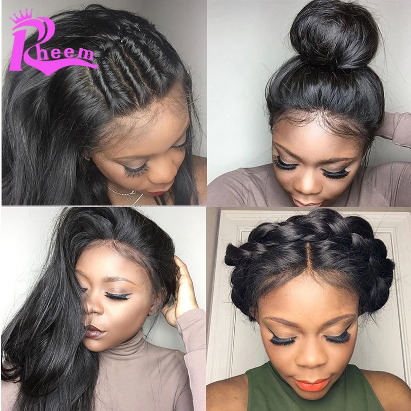 Straight Full Lace Human Hair Wigs For Black Women Brazilian Lace Front Human Hair Wigs With Baby Hair Glueless Lace Front Wigs