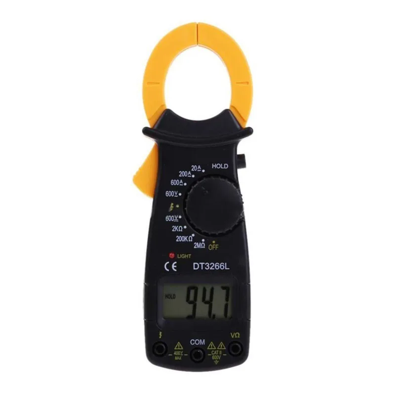 

Digital LCD Clamp Multimeter Voltmeter Ohmmeter Ammeter Tester AC DC Meter Clamp Meter #W00184#