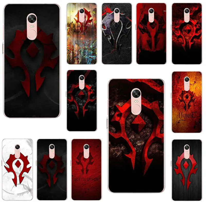 Fashion Games Horde Logo Soft TPU Silicon Transparent Phone Case for Xiaomi Mi Redmi Note 2 3 3S 4 4X 4A 5 5S 6 8 A1 Pro Plus |