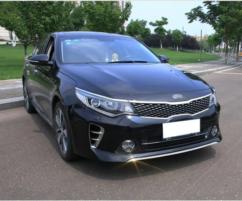 1 шт. для Kia optima 1,6 T- ABS хромированный передний бампер Накладка для губ аксессуары для стайлинга автомобилей