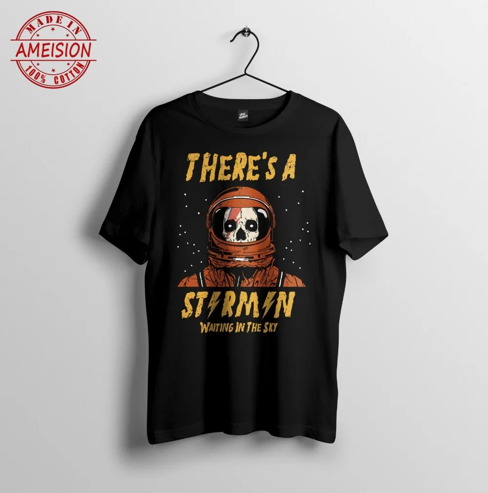 Bowie Ziggy Stardust Starman Inspired Design-мужская футболка унисекс 2019 новые модные хлопковые