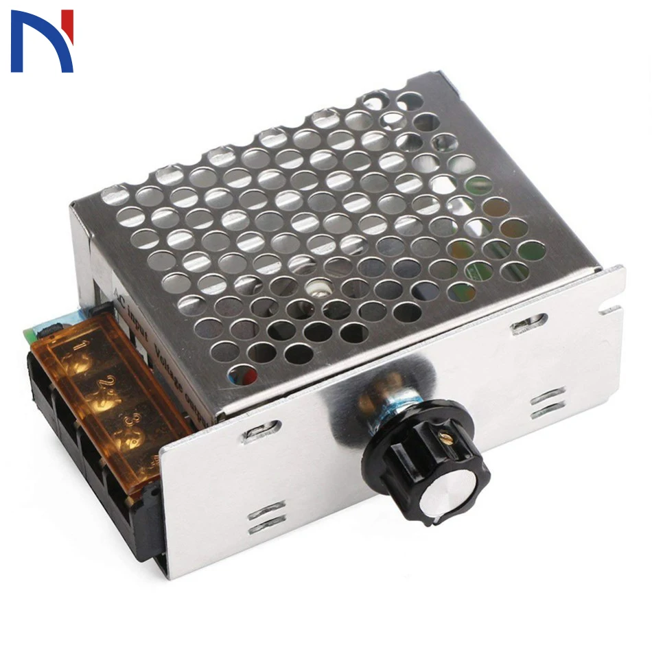 

Motor Speed Controller DROK Motor Control Board AC 110V 4000W Adjustable Voltage Regulator SCR High Power Dimmer Controller