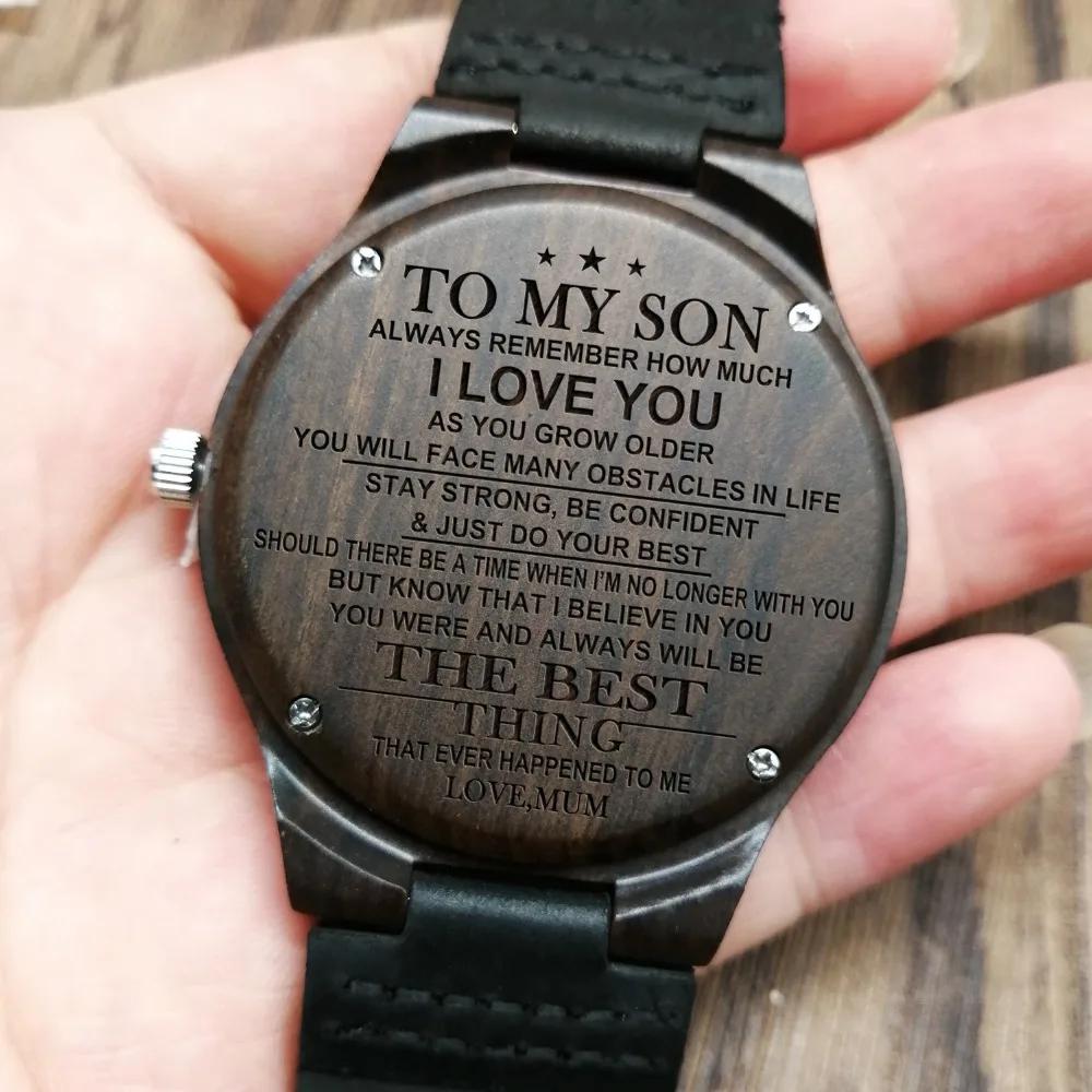 from-mum-to-son-engraved-wooden-watch-stay-strong-be-confident-just-do-your-best