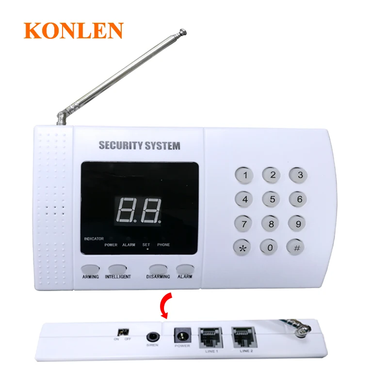 Konlen PSTN домашняя система охранной сигнализации Alarma автоматический циферблат