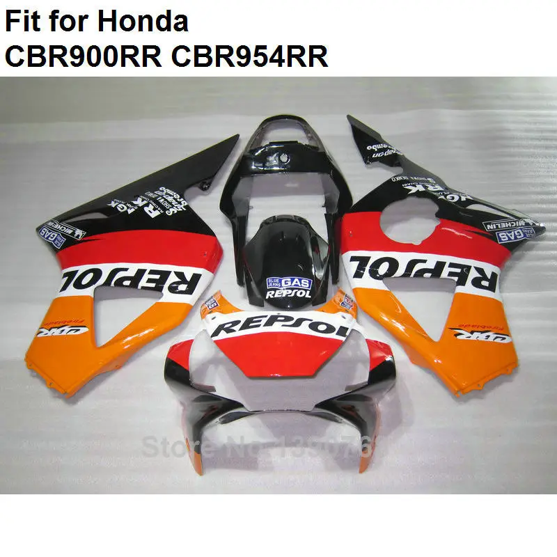 

Fairing bodywork kit for Honda CBR900RR 954RR 2002 2003 orange black fairings set CBR900RR CBR 954RR 02 03 IP10