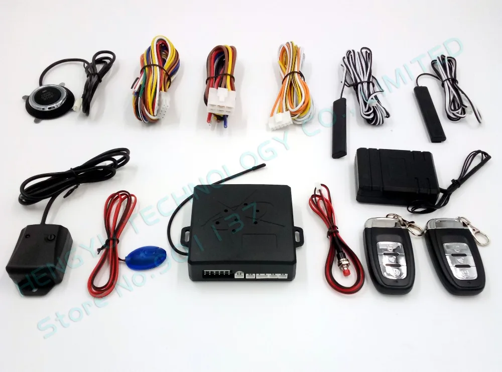 smart car security system keyless entry auto lock unlock door push button start stop remote