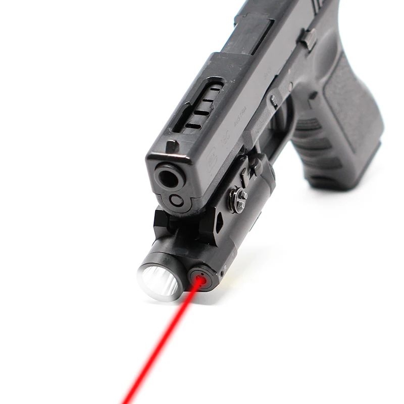 

LS-CL7 Handgun Red Dot Sight Picatinny Flashlight 2 In 1 Combo Shock Proof Ar15 Laser For Gun Lanterna Airsoft Tactical Torch