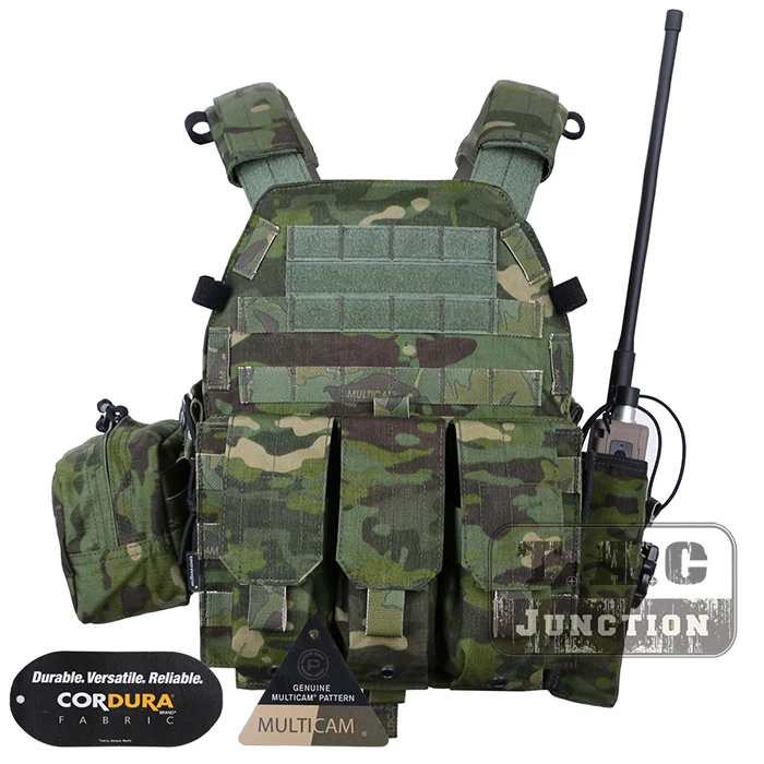 

Emerson Tactical Modular MOLLE LBT-6094A Plate Carrier EmersonGear LBT 6094A Combat Vest w/ M4 M16 5.56 .223 Magazine Pouches