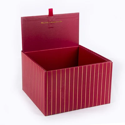 4 шт./партия, розовые, белые, черные, красные, серые, свадебные, вечерние подарочные коробки для халатов, персонализированные подарочные коробки для подружек невесты - Цвет: Красный