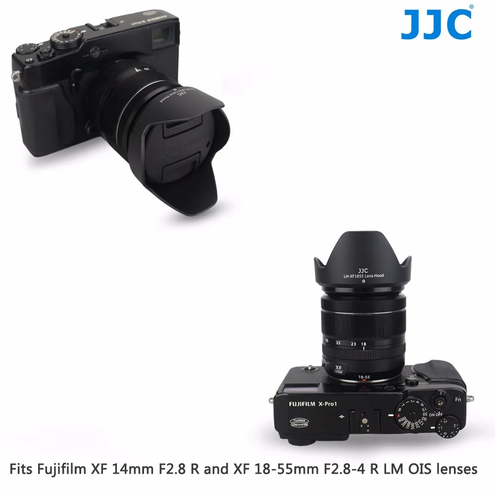 JJC черная бленда объектива камеры для FUJINON XF14mm F2.8 R/XF18-55mm F2.8-4 R LM объектив ois