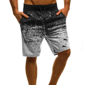 

Men's Beach Shorts Sports Trunks Male Casual Shorts Summer Printing Shorts Bathing Suits with Pockets